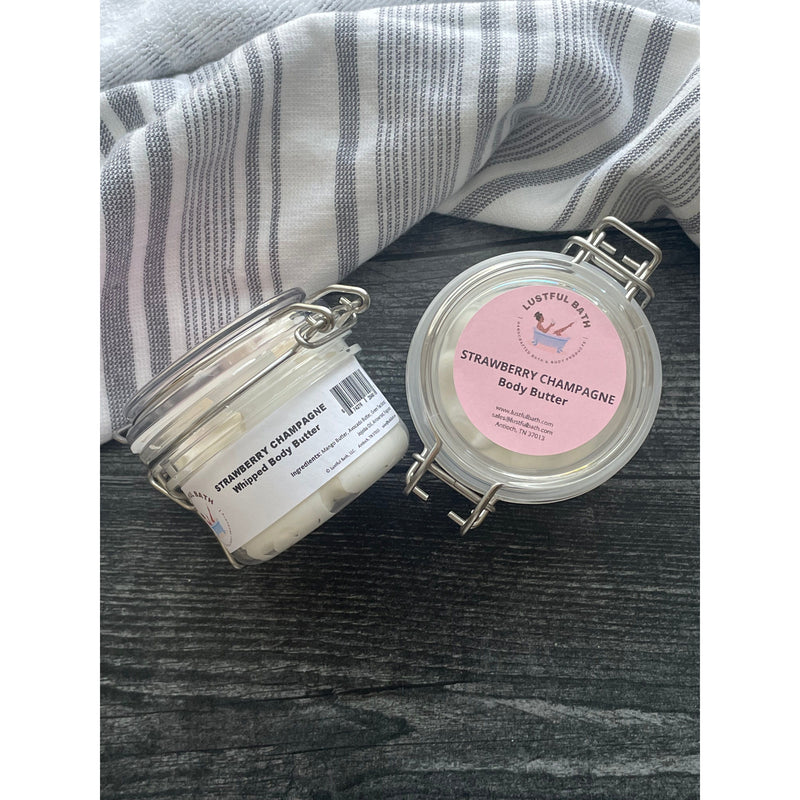 Lustful Bath, LLC STRAWBERRY CHAMPAGNE BODY BUTTER Butters