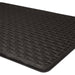 Achim Woven-Embossed Faux-Leather Anti-Fatigue Mat, Black, 18x30 Inches