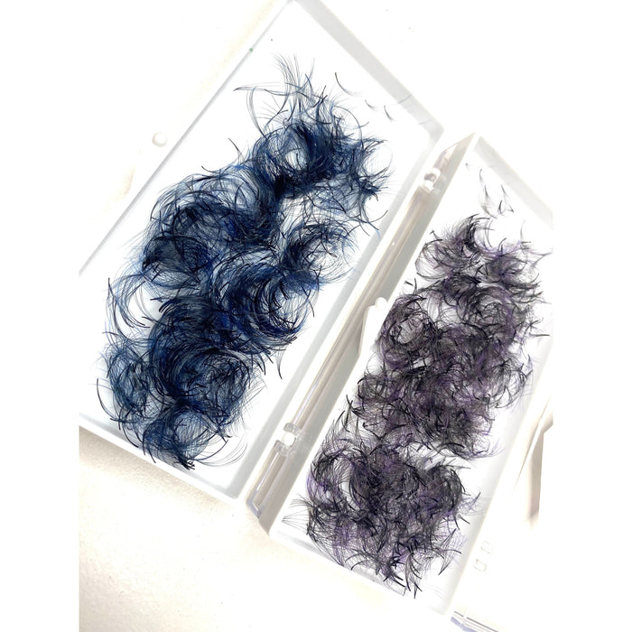 My Lash Supply - My Lash Supply - 6D Blue Black Ombre Pre-made Fans