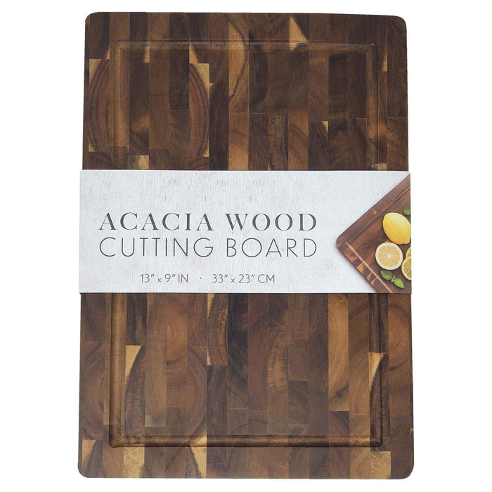 Shopbobbys Spigo Acacia Wood Cutting Board, Brown, 13X9 Inches