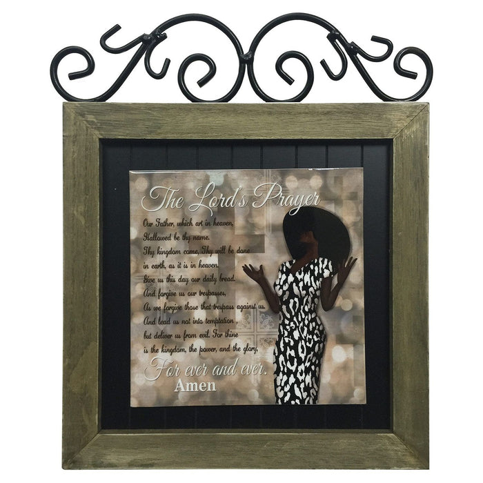 Shopbobbys Premius Women Of Faith Metal Plaque, Lords Prayer, 12X14 Inches