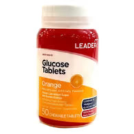 Leader Leader glucose tablets 50 orange 3.75gm Vitamins & Supplements