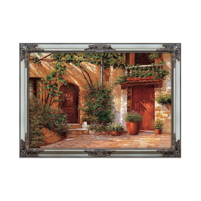 Shopbobbys Premius Landscape Framed Wall Art, Charming Doors 41X29 Inches