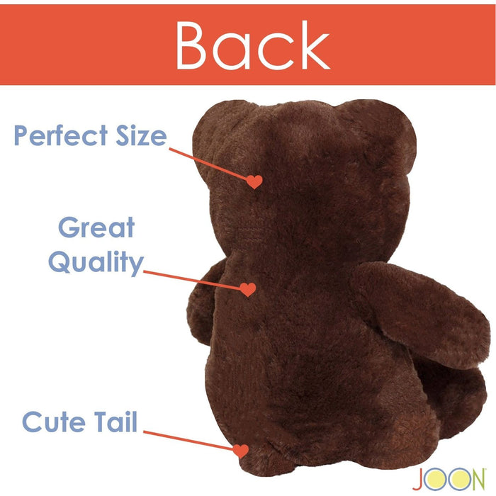 Shopbobbys Joon Mini Teddy Bear, Dark Brown, 13 Inches