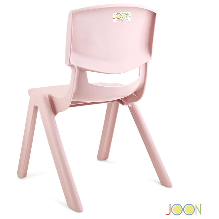 Shopbobbys Joon Stackable Plastic Kids Learning Chairs, Blush, 20.5X12.75X11 Inches, 2-Pack (Pack Of 2)