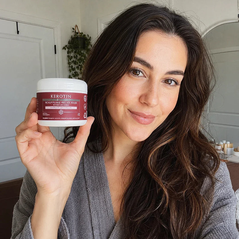 Kerotin Scalp Flake-Relief Mask Black