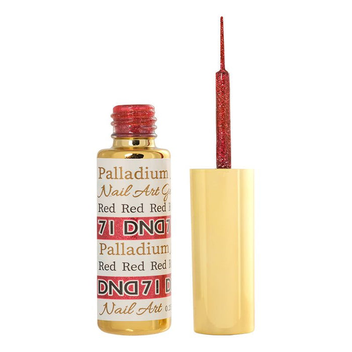 DND - Palladium Nail Liner - Red #71 2.5oz