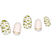 laurenbbeauty Gold Leaf & Blush Gel Nail Wrap Easy Non-Toxic No Dry Time Nail Art Kits & Accessories