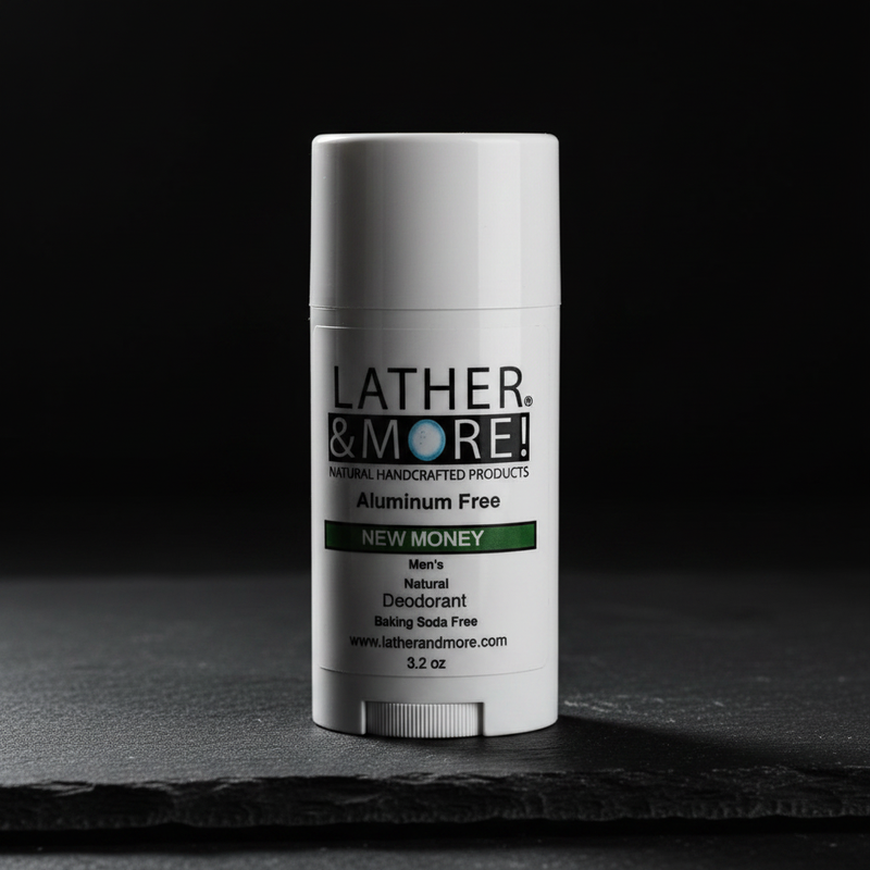 Lather and More! New Money Men's Natural Deodorant deodorant Black