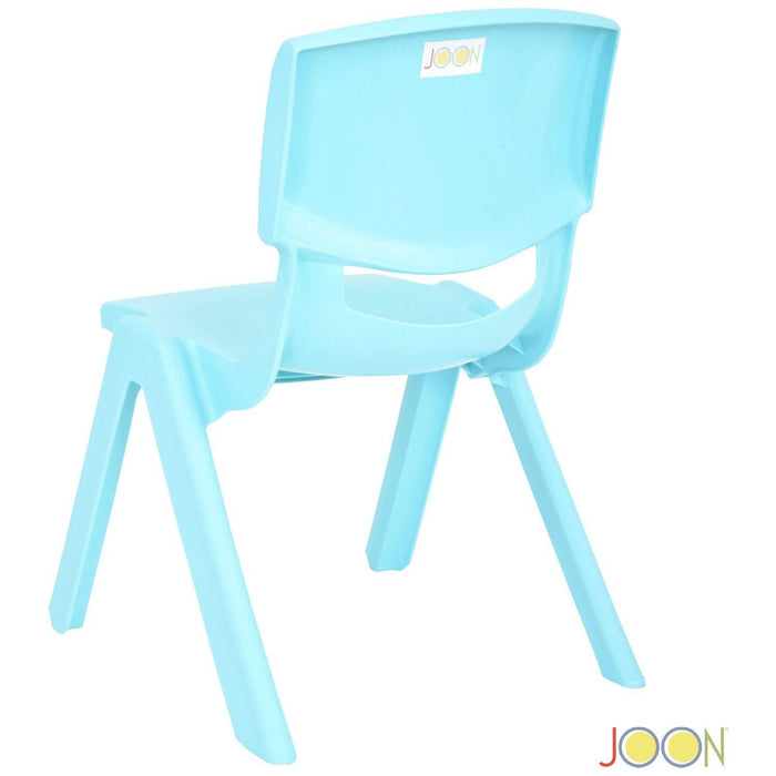 Shopbobbys Joon Stackable Plastic Kids Learning Chairs, Baby Blue, 20.5X12.75X11 Inches, 2-Pack (Pack Of 2)