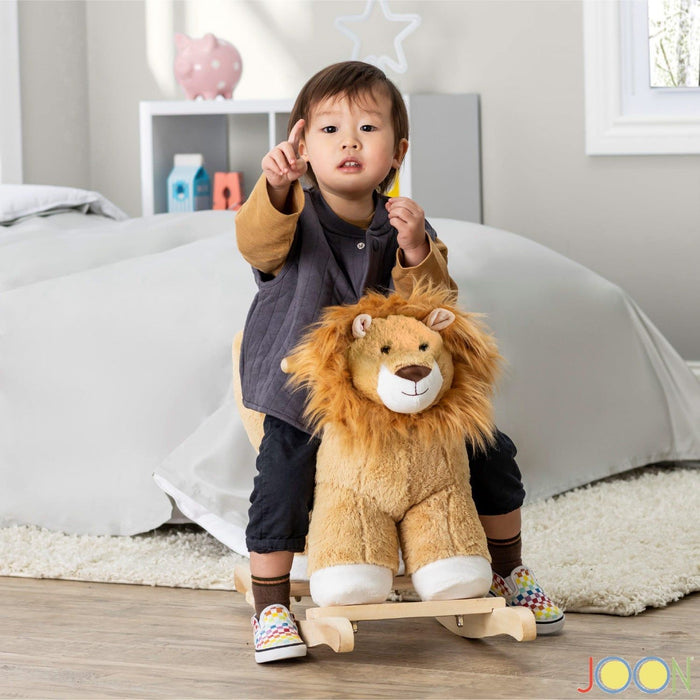 Shopbobbys Joon Roary Ride-On Chair Lion Rocking Horse With Sound Effects, Tan