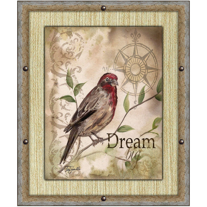 Shopbobbys Premius Dream Big Framed Wall Art With Buttons, 11X13 Inches