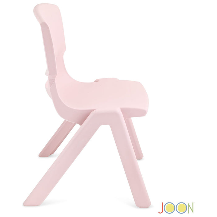 Shopbobbys Joon Stackable Plastic Kids Learning Chairs, Blush, 20.5X12.75X11 Inches, 2-Pack (Pack Of 2)