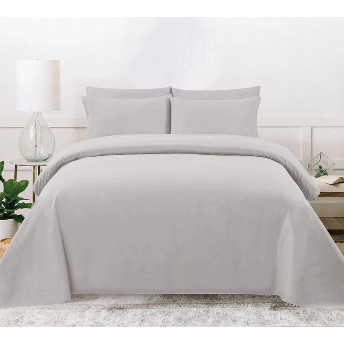 PREMIUS 4-6 Piece Solid Microfiber Wrinkle-Free Sheet Set