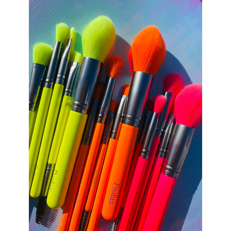 Prolux Cosmetics Deluxe 5 Piece Neon Brush Set BRUSH SET
