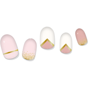 laurenbbeauty COLOR CHANGE Pink & Gold Delicate Geometric Gel Nail Wrap Nail Art Kits & Accessories