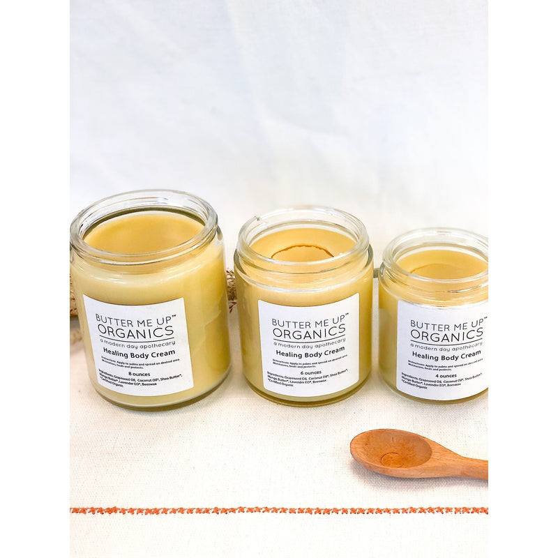 Butter Me Up Organics Healing Body Cream / organic body lotion / winter skin / dry skin / deep moisturizer Body