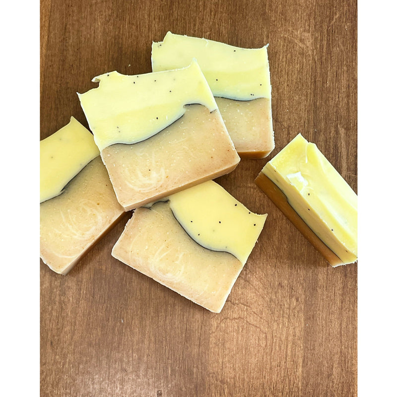 Lustful Bath, LLC LEMON POPPYSEED HANDCRAFTED SOAP Cold Process Soap