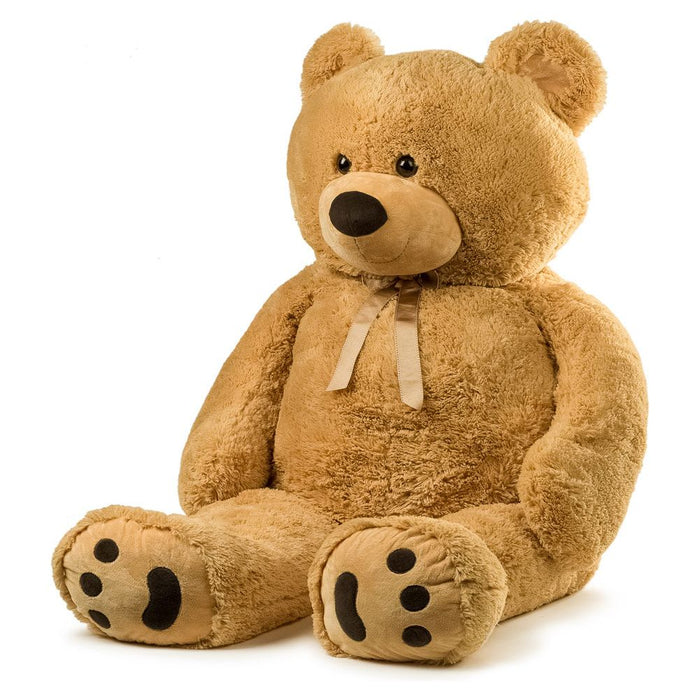 Shopbobbys Joon Jumbo Teddy Bear, 5 Feet Tall, Tan