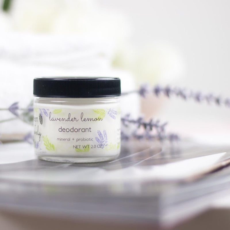Green + Lovely DEODORANT Lavender Lemon - Mineral + Probiotic - Vegan
