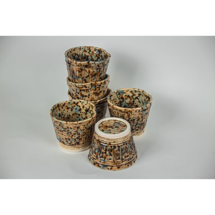 Rodak Ceramics - Mocha Marble Brush Mug