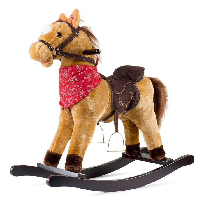 Shopbobbys Joon Cowboy Rocking Horse Pony, Tan