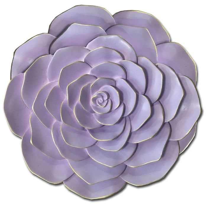 Shopbobbys Premius Resin Pastel Floral Wall Decor, Purple, 12 Inches