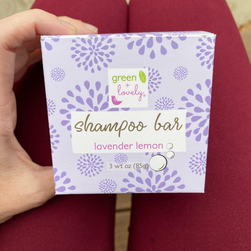 Green + Lovely Solid Shampoo Bar /// Lavender Lemon