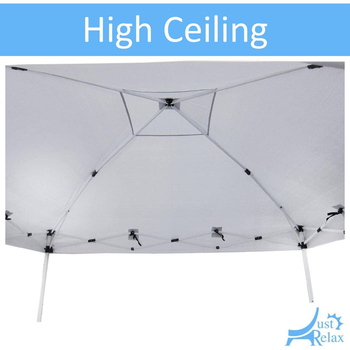 Shopbobbys Just Relax Compact Travel Ready Canopy Tent With Case, White, 10X10 Feet