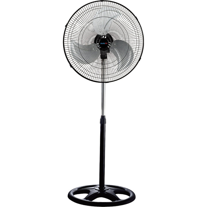 Shopbobbys Arctic-Pro Industrial High Velocity Metal Oscillating Stand Fan, Black, 18 Inches