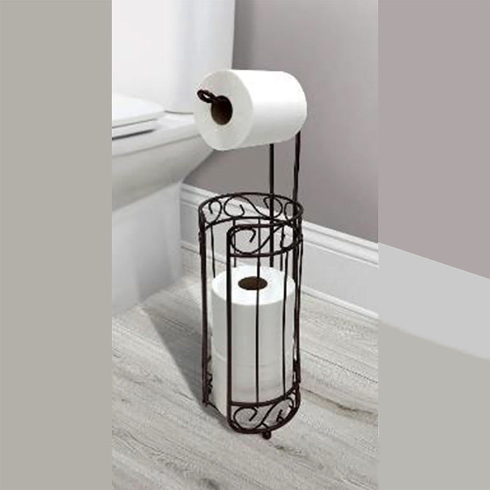 Shopbobbys Spigo Home Bath Toilet Paper Holder And Dispenser, Bronze, 6X6X22 Inches