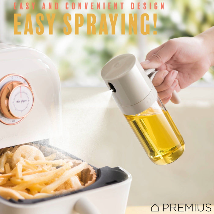 Shopbobbys Premius Glass Oil Sprayer Bottle, Natural, 8.45 Ounces