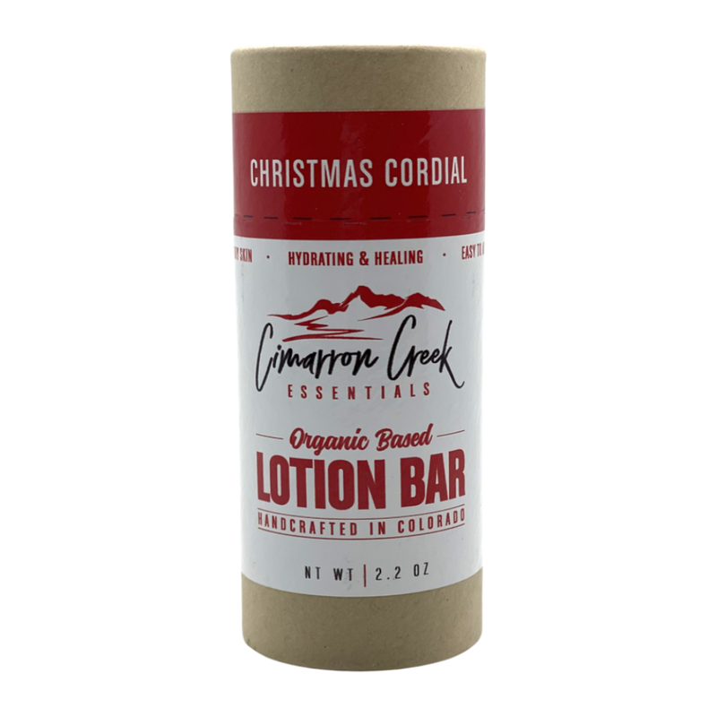 Cimarron Creek Essentials Christmas Cordial Organic Lotion Bar 2oz Lotion & Moisturizer