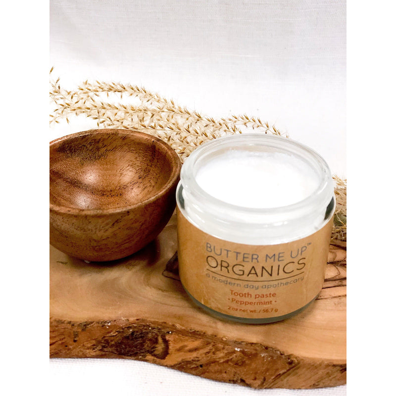 Butter Me Up Organics All Natural Organic Whitening Toothpaste / Remineralizing Toothpaste Teeth