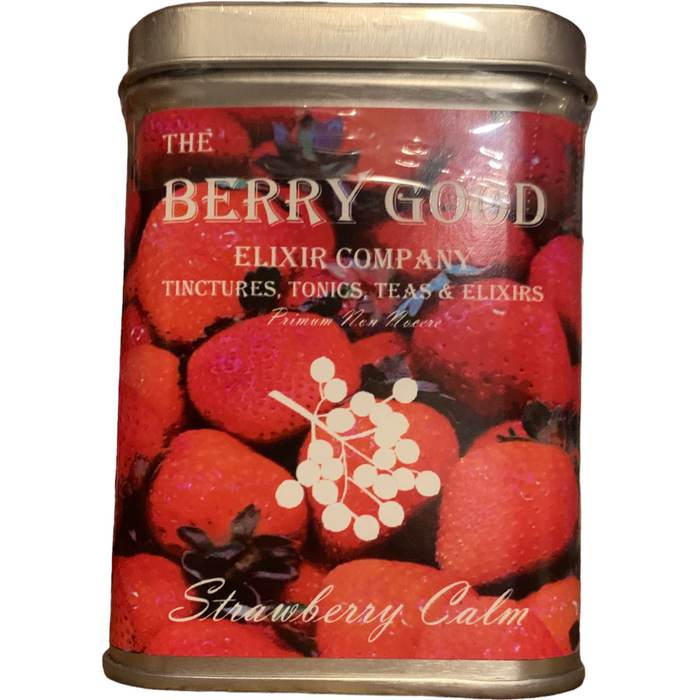 The Berry Good Elixir Co - Strawberry Calm herbal blend 2oz - 4oz.