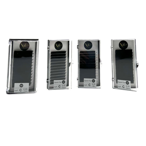 VIP Extensions VIP Quick Fan Lash Extensions, 12 Lines 0.05 C Curl Eyelash Extensions Dark Slate Gray 05C08,05C09,05C10,05C11,05C12,05C13,05C14,05C15,05C16,05C17,05C18,05CMIX-XL(12-23),05CMIX(8-18),05CMIX8-19,05CMIX(14-25)