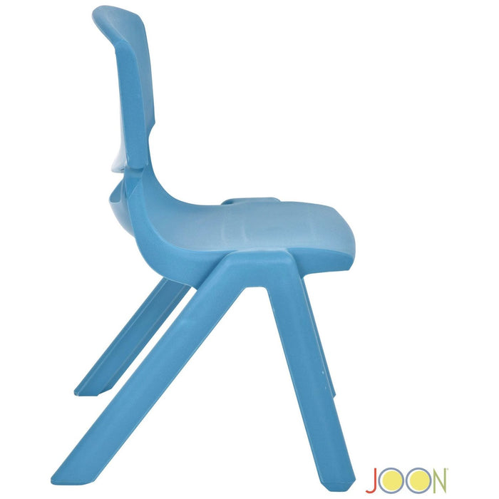 Shopbobbys Joon Stackable Plastic Kids Learning Chairs, Sky Blue, 20.5X12.75X11 Inches, 2-Pack (Pack Of 2)