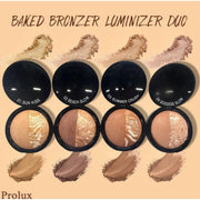 Prolux Cosmetics Baked Bronzer Luminizer Duo