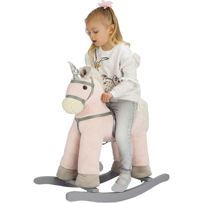 Shopbobbys Joon Rocking Horse Unicorn With Stars, Pink