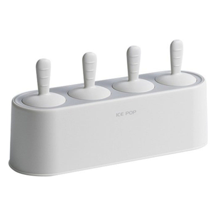 Shopbobbys Premius 4 Silicone Ice Pop Maker Mold Set, White, 9.25X2.95X4.52 Inches