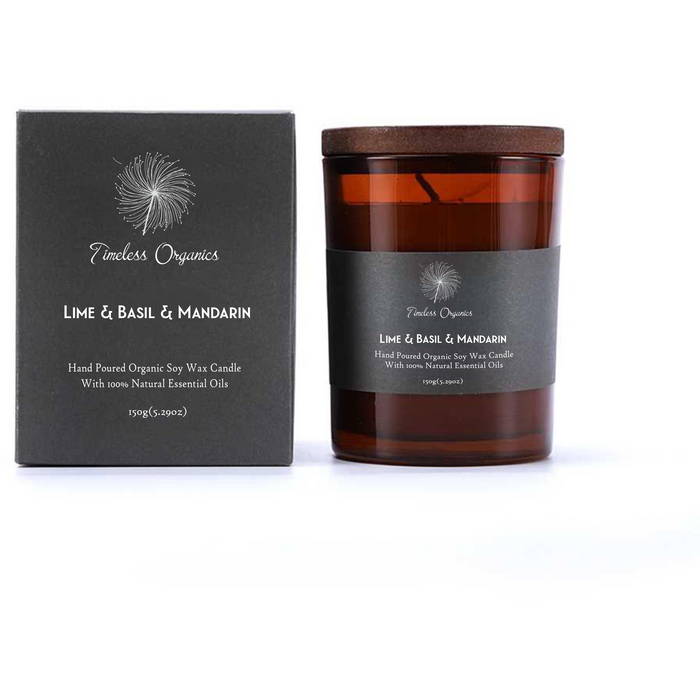 Timeless Organics Skin Care - Timeless Candle - Lime + Basil + Mandarin