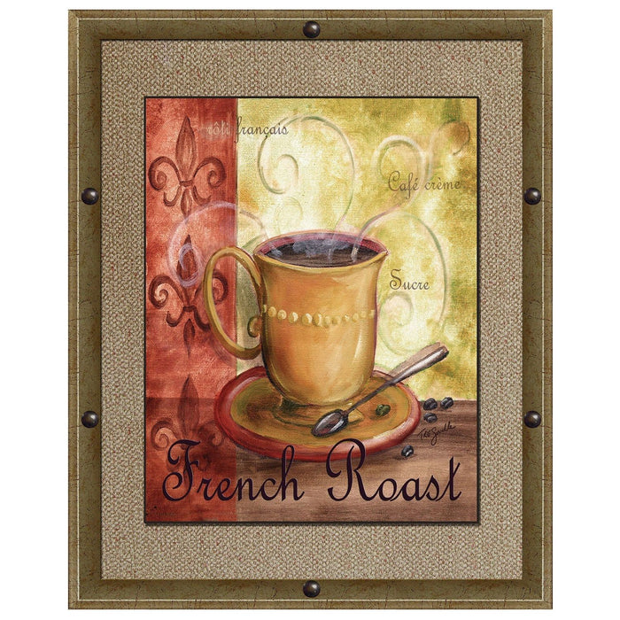 Shopbobbys Premius French Roast Framed Wall Art With Buttons, 11X13 Inches