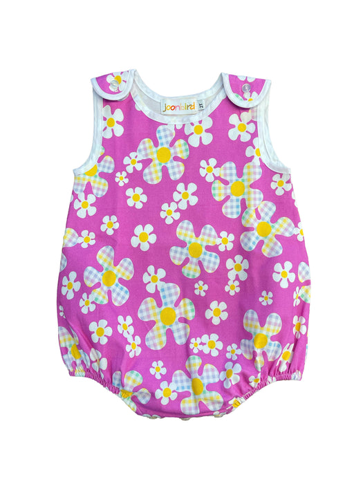 Pink Flower Power Bubble Romper