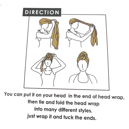 VIP Extensions élan Head Wrap and Scarf Head Scarf