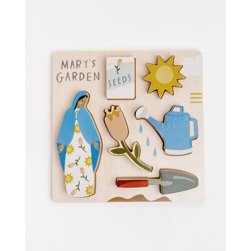 Be A Heart Mary's Garden Wooden Puzzle puzzle