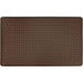 Achim Woven-Embossed Faux-Leather Anti-Fatigue Mat, Espresso, 18x30 Inches