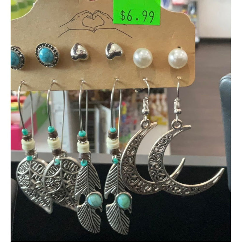 Mill's Beauty Supply Fashion Bohemian Earring Sets Body Jewelry