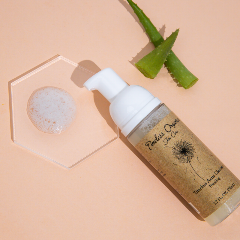 Timeless Organics Skin Care Foaming Acne Cleanser Cleanser