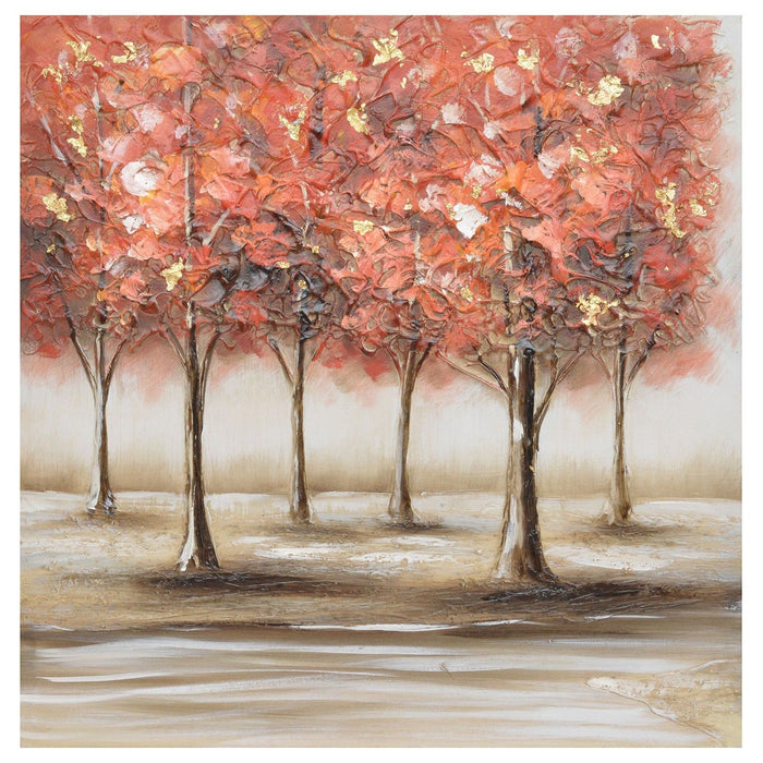 Shopbobbys Premius Autumn�S Finest Oil Canvas Wall Art, Pink, 15.5X15.75 Inches