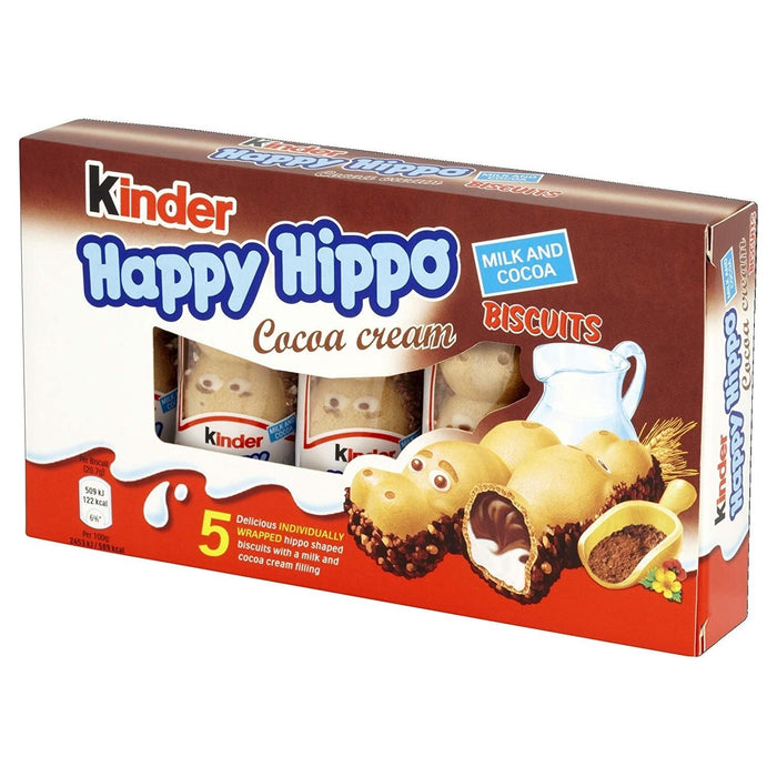Made In Eatalia - Kinder Happy Hippo Biscuit Cocoa ( 5 Snacks)